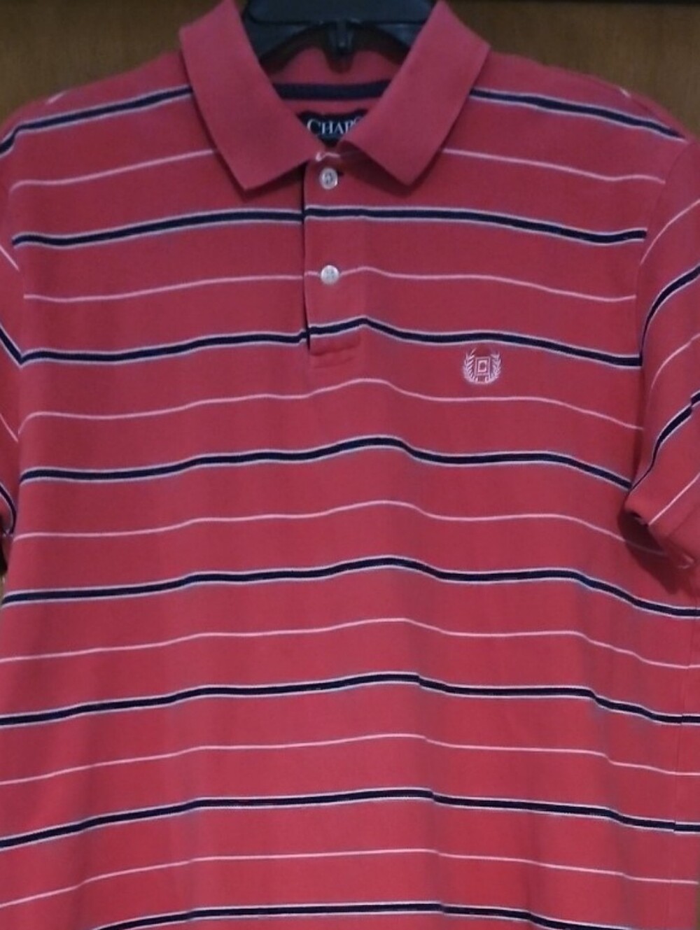 Vintage Chaps Ralph Lauren Polo Shirts Size Med Pink Blue White